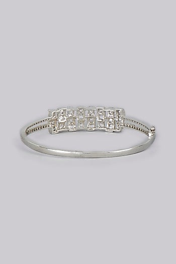 White Finish American Diamonds Bracelet