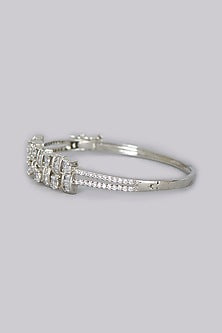 White Finish American Diamonds Bracelet