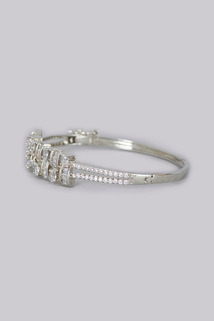 White Finish American Diamonds Bracelet
