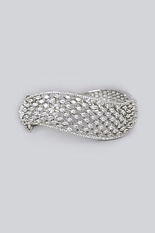 White Finish American Diamonds Bracelet