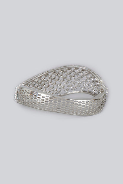 White Finish American Diamonds Bracelet