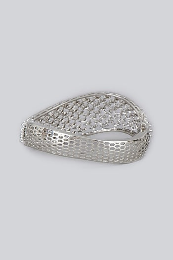 White Finish American Diamonds Bracelet