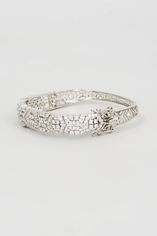 White Finish American Diamond Bracelet