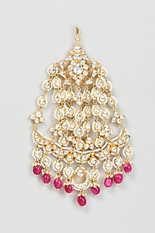 Gold Finish Kundan & Pearl Pasa