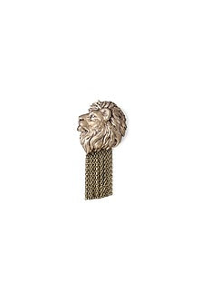 Antique Gold Lion Lapel Pin & Brooch