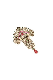 Antique Gold Finish Victorian Themed Brooch