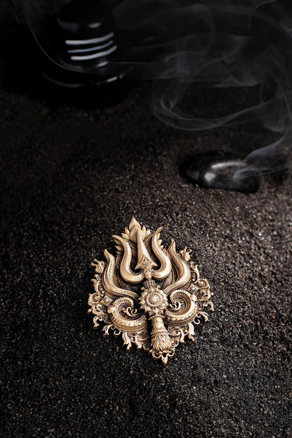 Antique Gold Brass Brooch