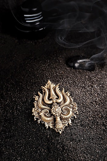 Antique Gold Brass Brooch