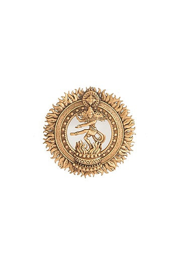 Antique Gold Brass Brooch
