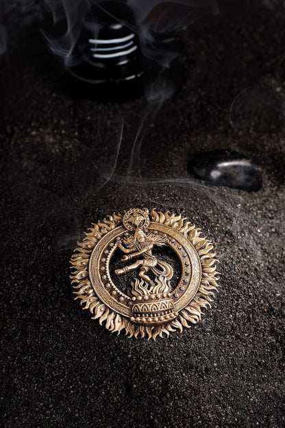 Antique Gold Brass Brooch