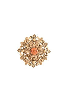 Antique Gold Brass Brooch