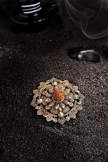 Antique Gold Brass Brooch