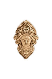 Oxidised Antique Gold Finish Brass Goddess Majesty Brooch