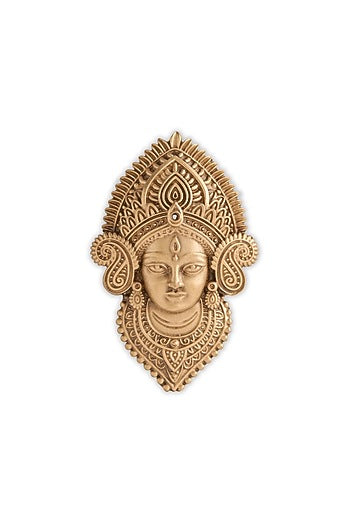 Oxidised Antique Gold Finish Brass Goddess Majesty Brooch