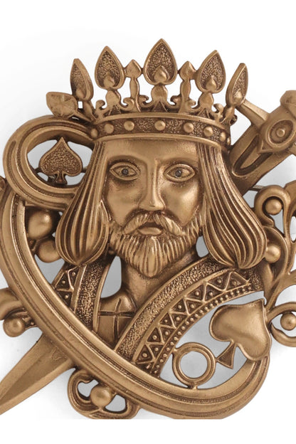 Oxidised Antique Gold Finish Brass Brooch
