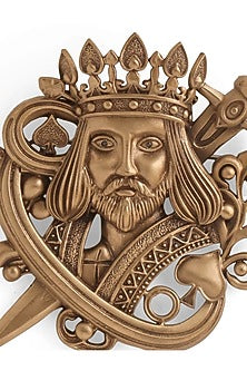 Oxidised Antique Gold Finish Brass Brooch