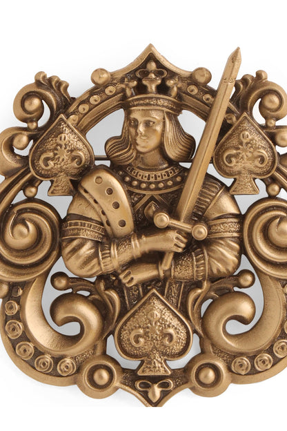 Oxidised Antique Gold Finish Brass Brooch