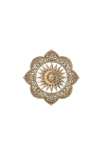 Oxidised Antique Gold Brass Brooch