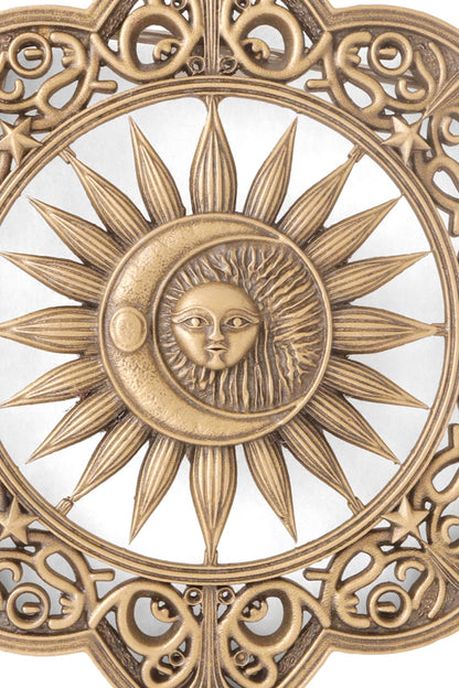 Oxidised Antique Gold Brass Brooch