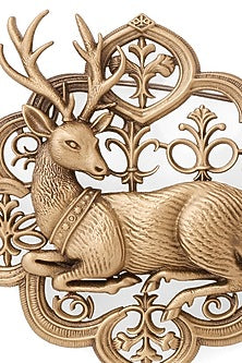Oxidised Antique Gold Brass Brooch