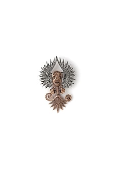 Antique Gold Rising Pheonix Brass Brooch