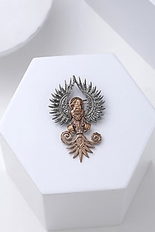 Antique Gold Rising Pheonix Brass Brooch