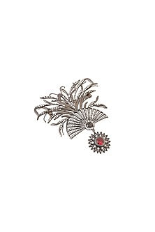 Black Tone Mystic Red Pearl Brooch