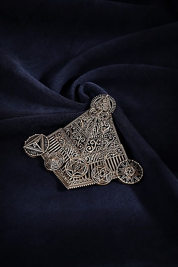Antique Gold Filigree Brooch