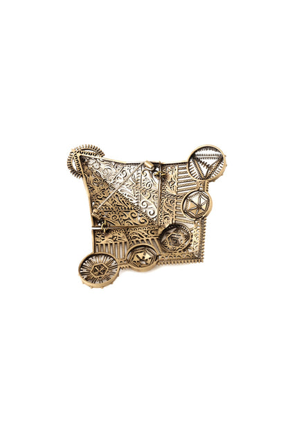 Antique Gold Filigree Brooch