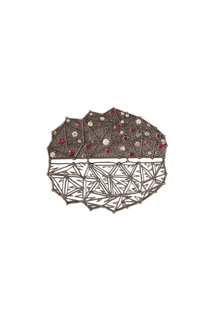 Antique Gold Enchanted Circle Brooch