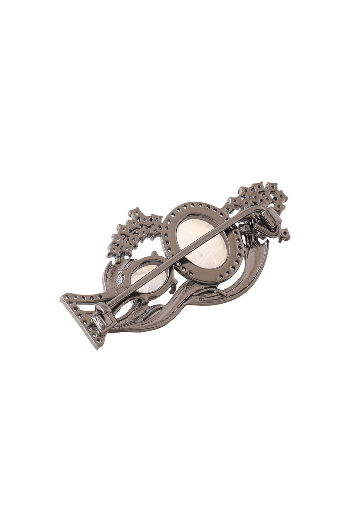 Antique Gold Studded Shine Brooch