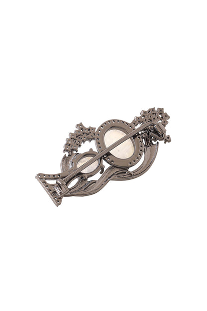 Antique Gold Studded Shine Brooch