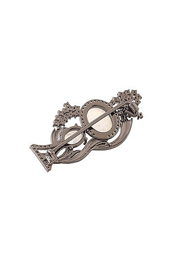 Antique Gold Studded Shine Brooch