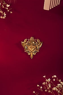 Antique Gold Knight Lion Brooch
