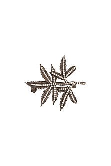 Antique Gold Leaf Bloom Brooch