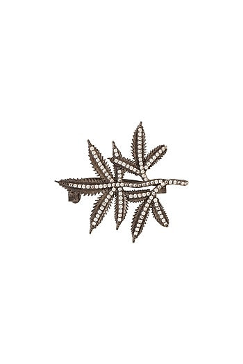 Antique Gold Leaf Bloom Brooch
