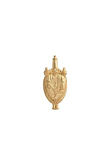 Yellow Gold Brass Balaji Brooch