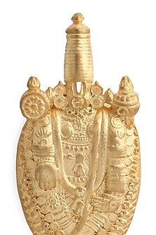 Yellow Gold Brass Balaji Brooch