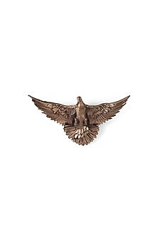 Antique Gold Brass Phoenix Brooch