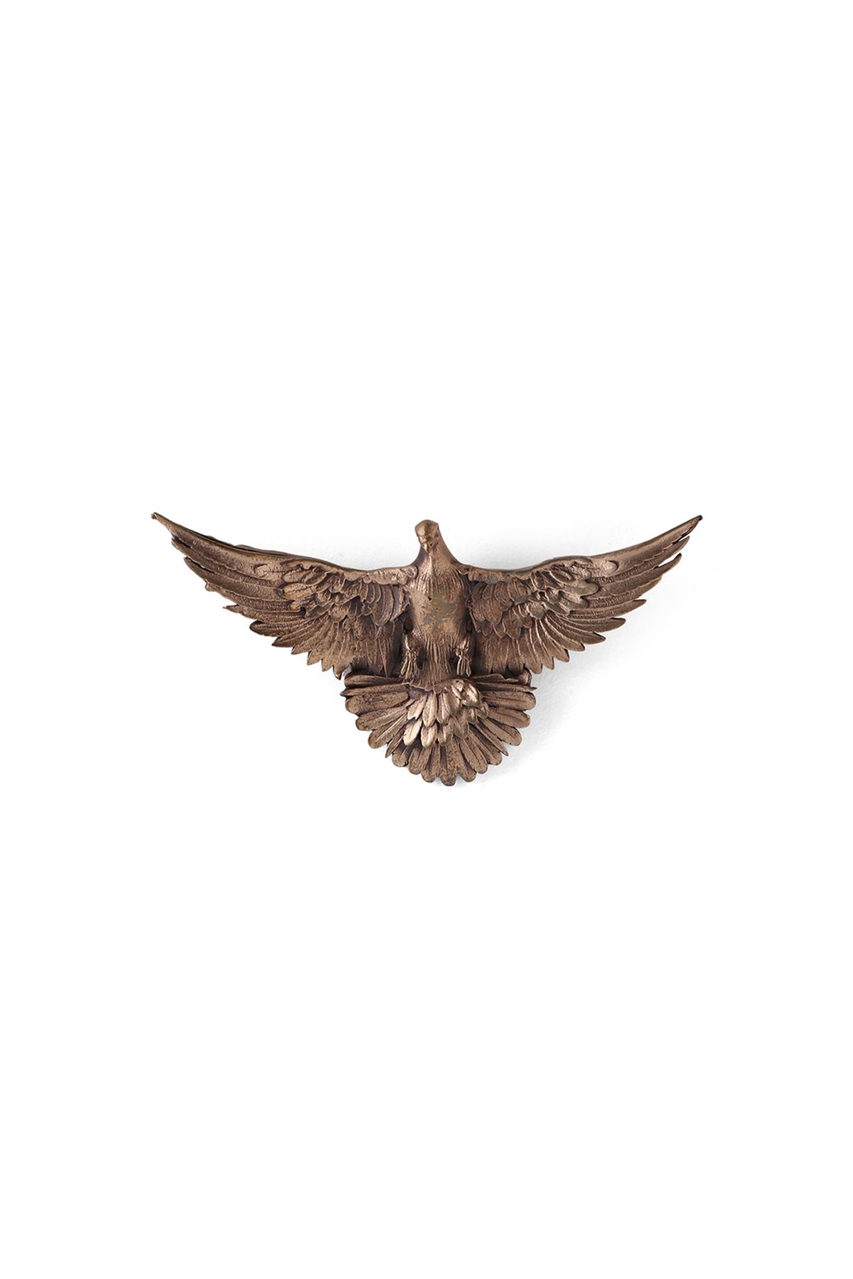 Antique Gold Brass Phoenix Brooch