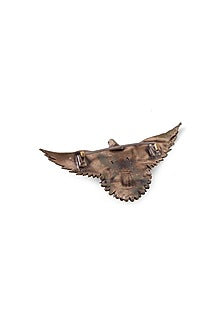 Antique Gold Brass Phoenix Brooch