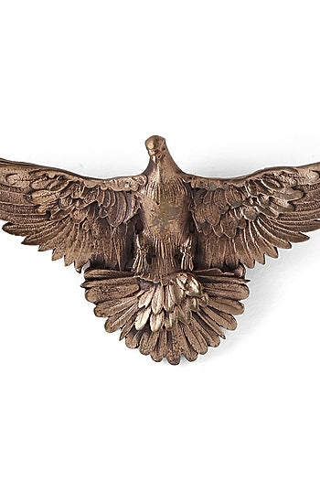 Antique Gold Brass Phoenix Brooch