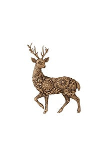 Antique Gold Brass Stallions Legacy Brooch