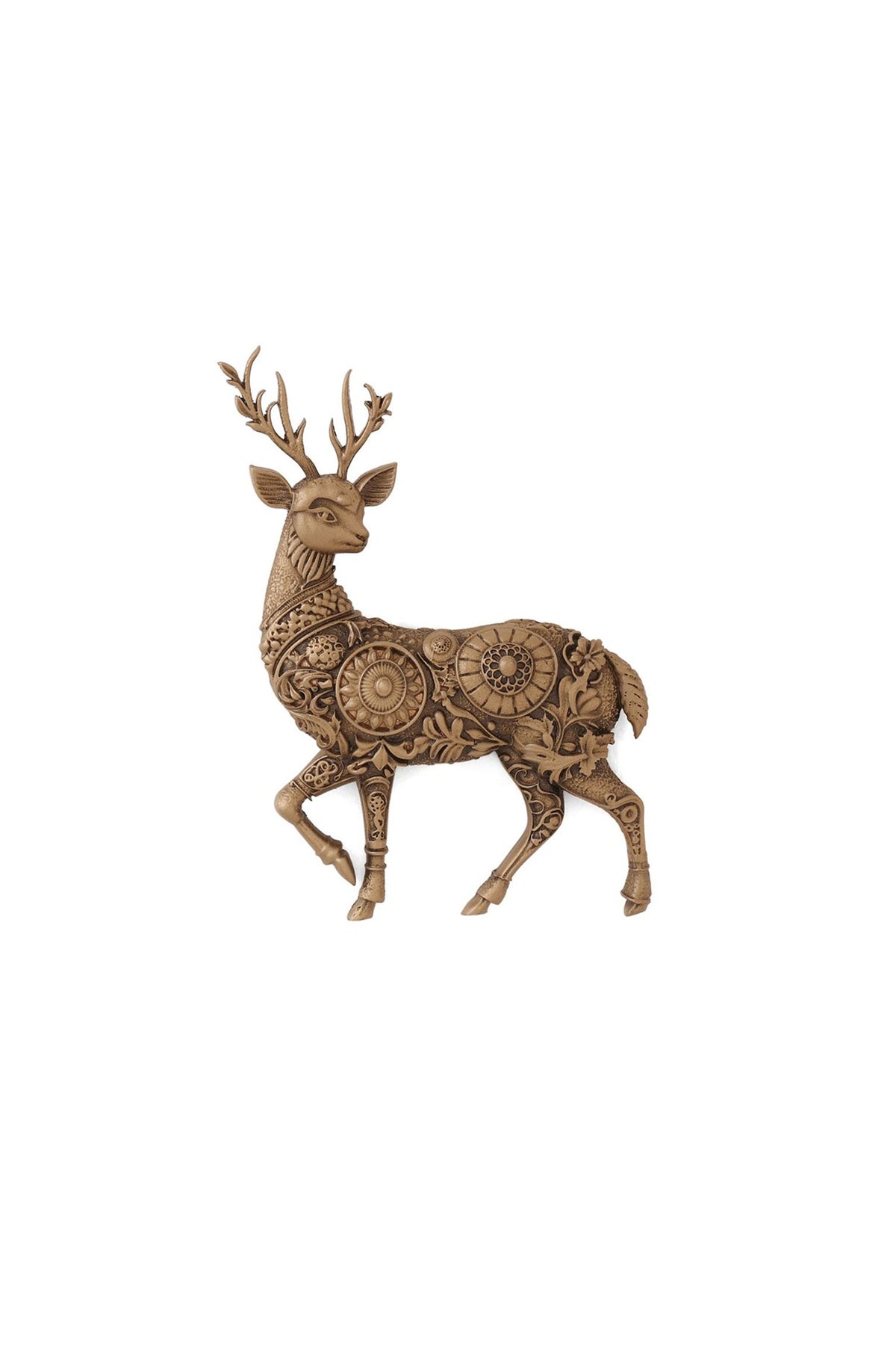 Antique Gold Brass Stallions Legacy Brooch