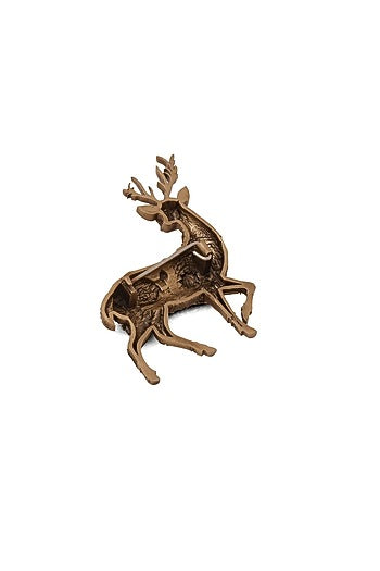 Antique Gold Brass Stallions Legacy Brooch