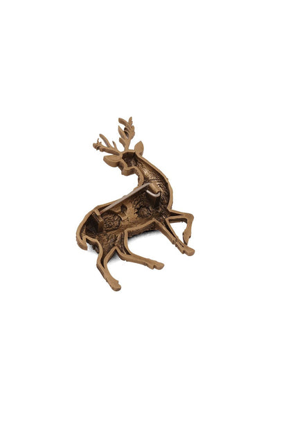 Antique Gold Brass Stallions Legacy Brooch