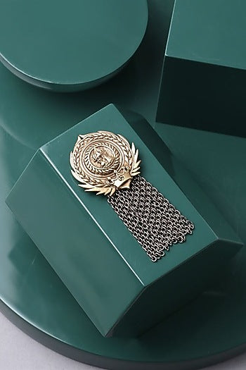 Antique Gold Russian Coin Brooch