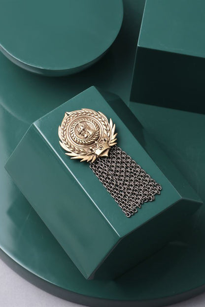 Antique Gold Russian Coin Brooch