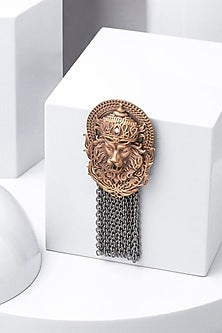 Dual Toned Lion king Brooch