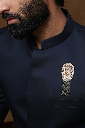 Dual Toned Lion king Brooch